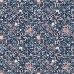 Navy and Blush Floral seamless (Sublimation Sheet)