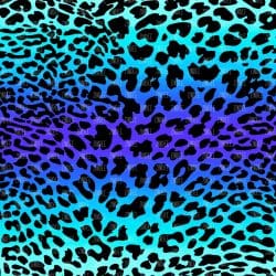Neon Leopard Blue and Purple (vinyl)
