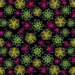 Neon Flowers (digital paper)