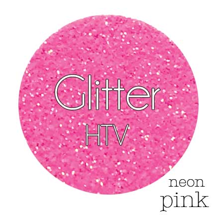 Siser Glitter Heat Transfer Vinyl (HTV) - Neon Pink
