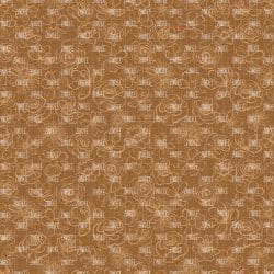 Neutral Floral Outline Brown seamless (digital paper)