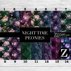 Night Time Peonies (vinyl)