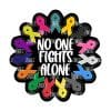 No One Fights Alone – Acrylic Keychain Blank (3") | Optional Sticker or UV DTF