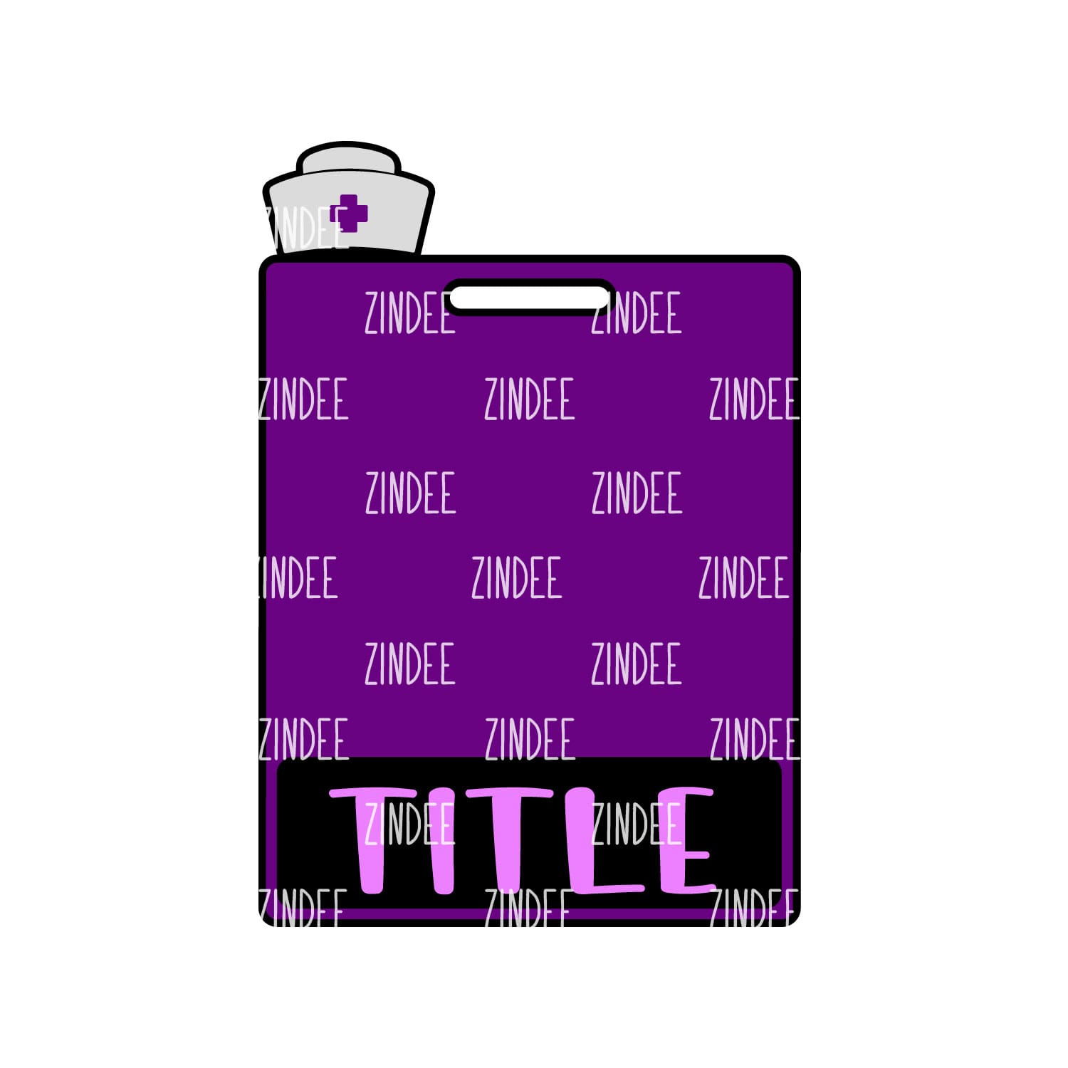 Alternative view of Nurse Hat Badge Buddy Horizontal (Extended-Version) (lightweight acrylic)