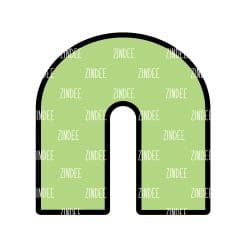 Open Arch – Acrylic Badge Reel Blank (2") No Hole | Optional Sticker or UV DTF