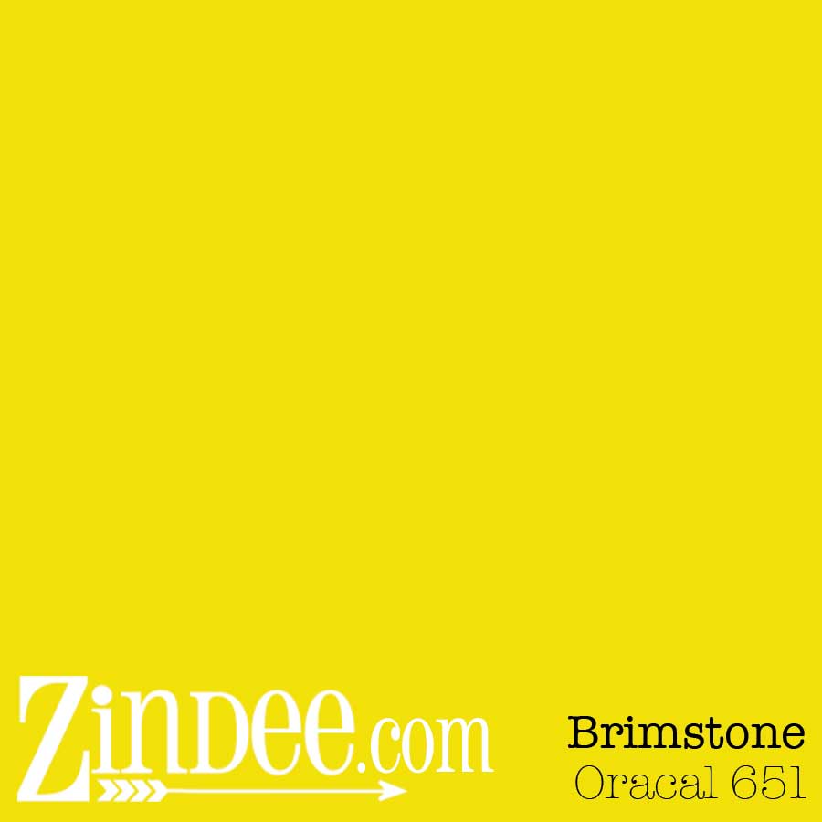 Permanent Adhesive Vinyl - 12 x 12 sheet - Brimstone Yellow