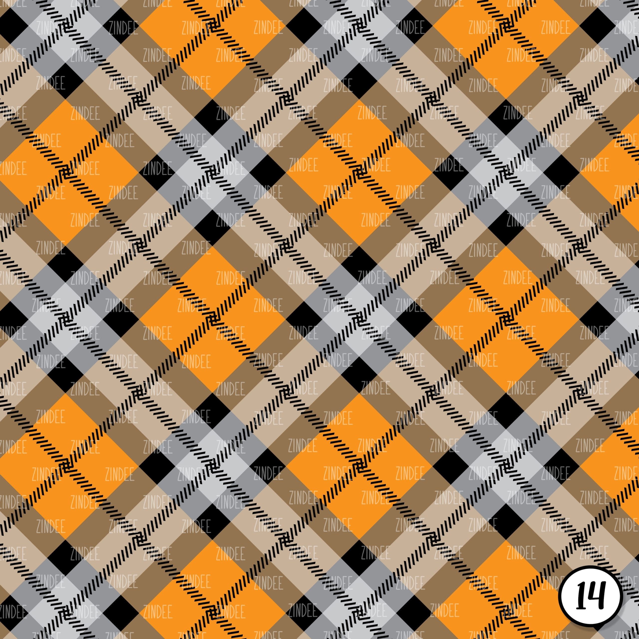Orange Black Plaid (vinyl) - Image 15