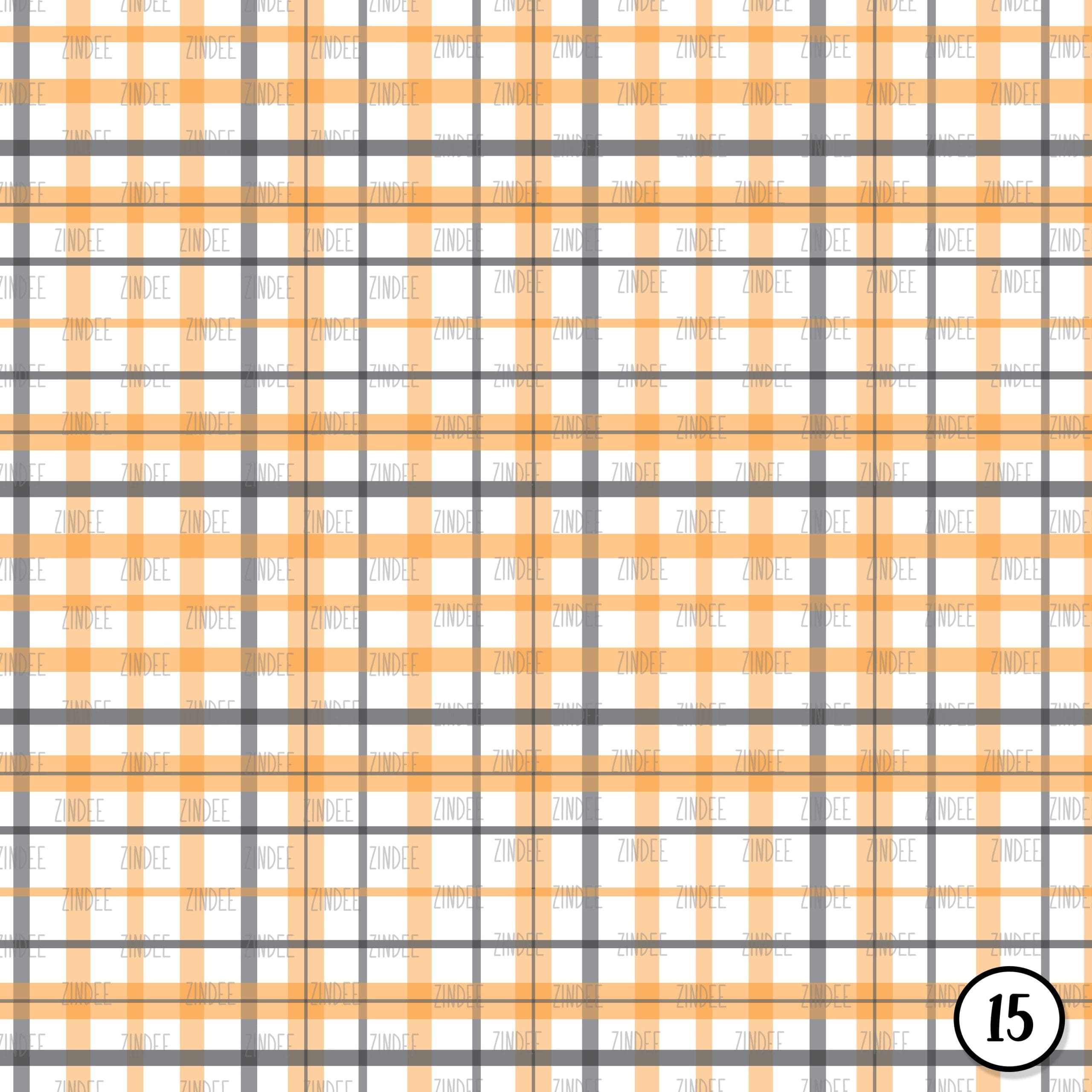 Orange Black Plaid (vinyl) - Image 16