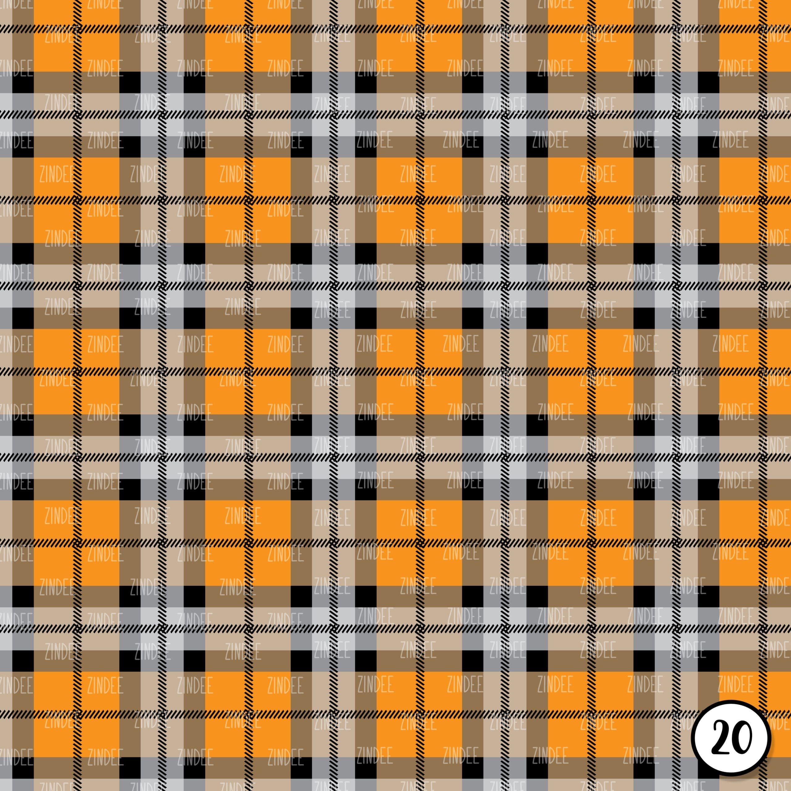 Orange Black Plaid (vinyl) - Image 21