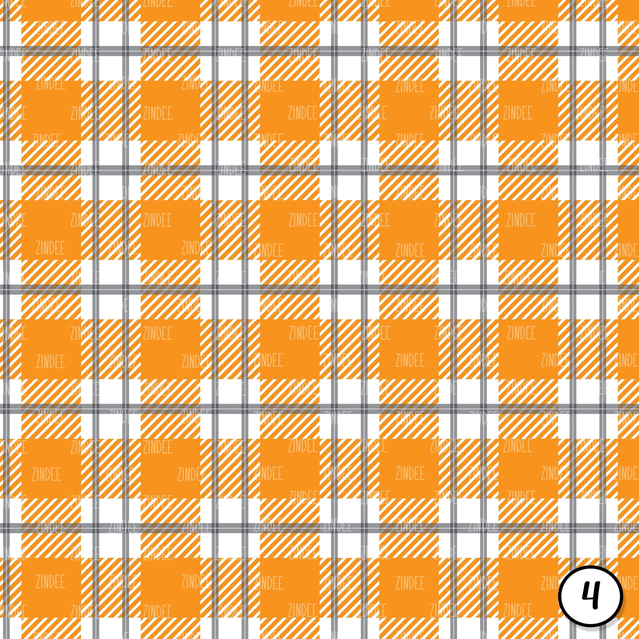 Orange Black Plaid (vinyl) - Image 5