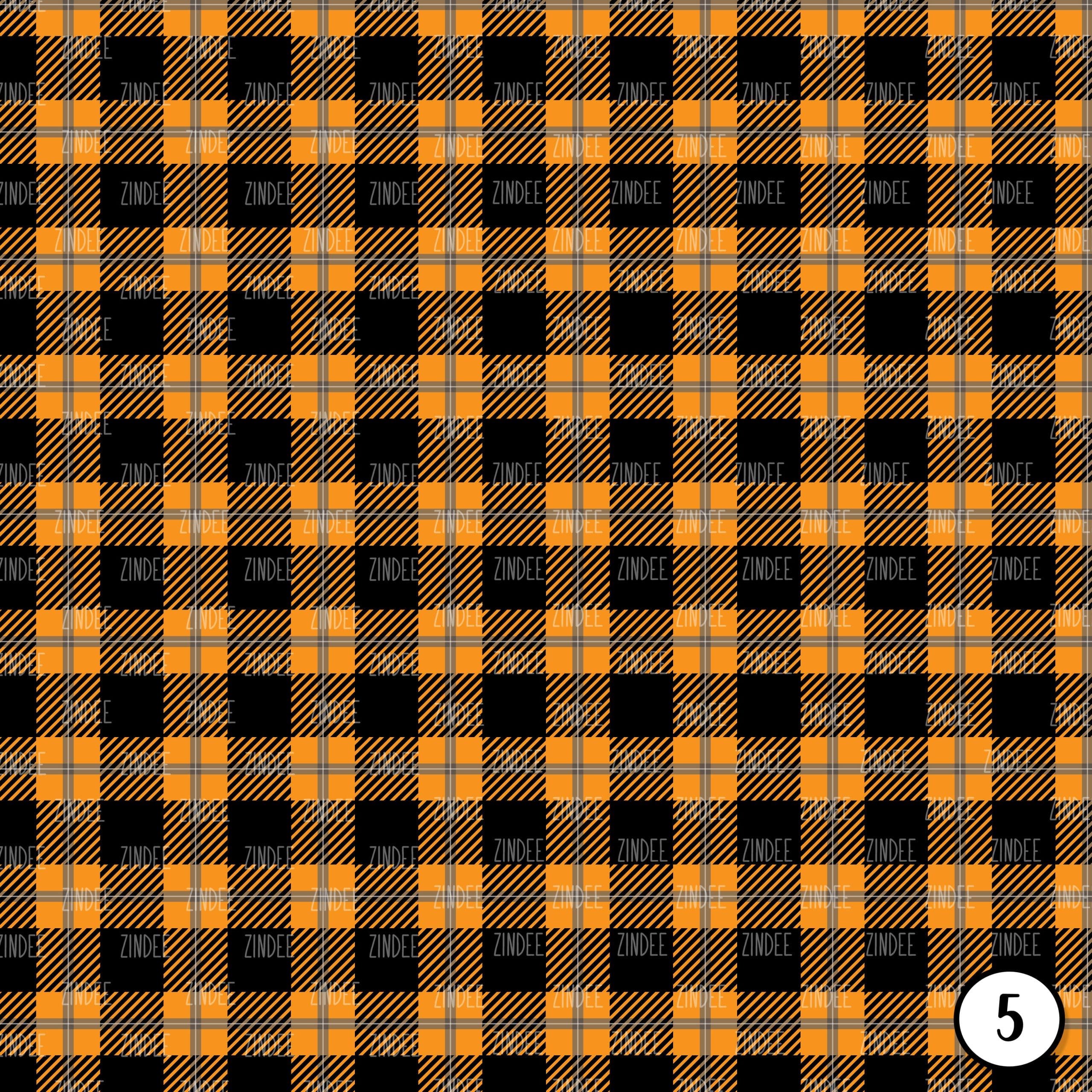 Orange Black Plaid (vinyl) - Image 6