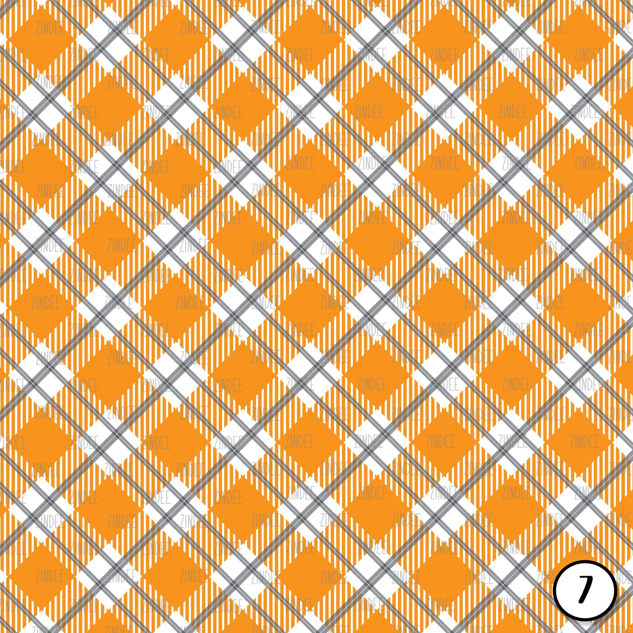 Orange Black Plaid (vinyl) - Image 8