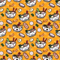 Ramen Orange seamless (digital paper)