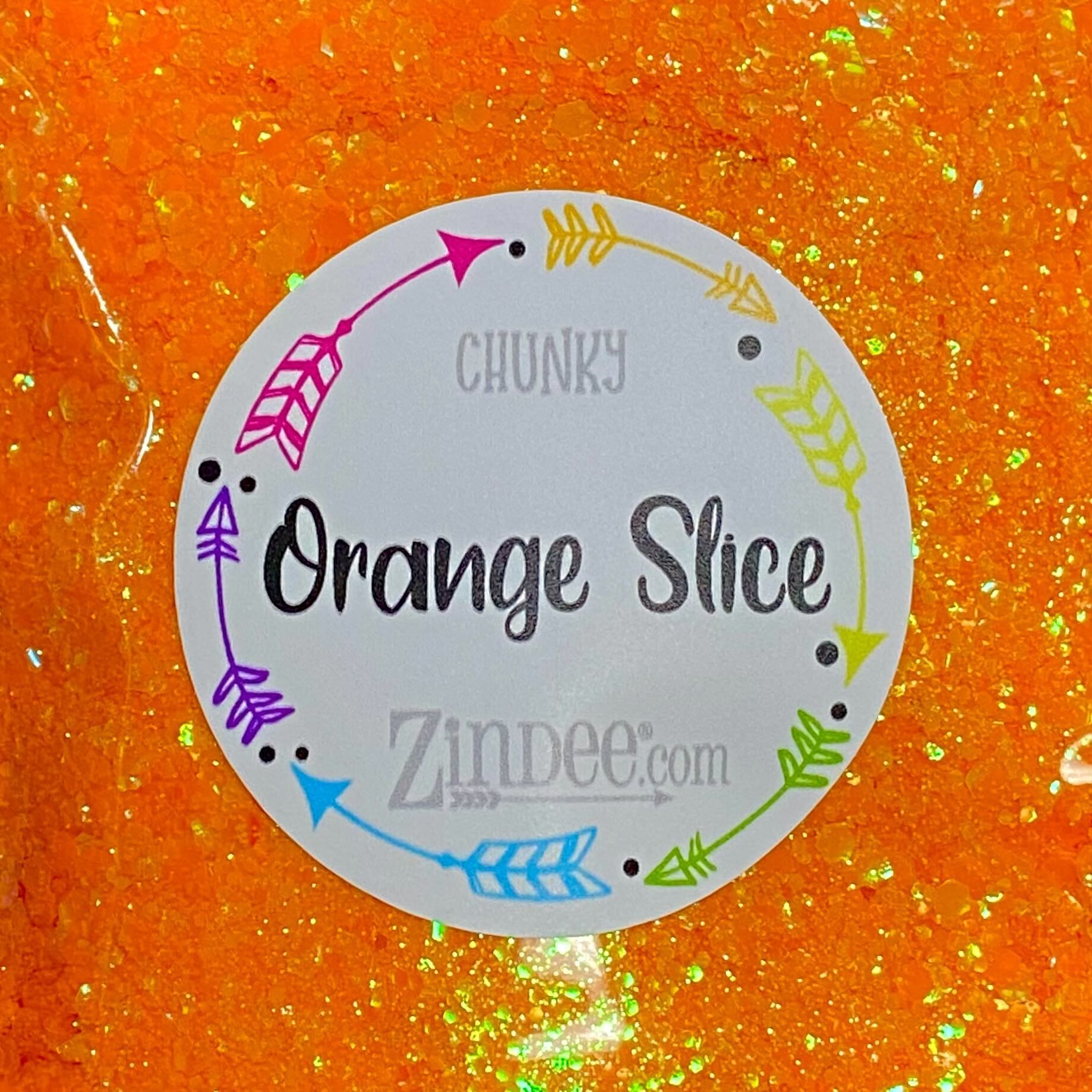 Orange Slice Chunky Polyester Glitter