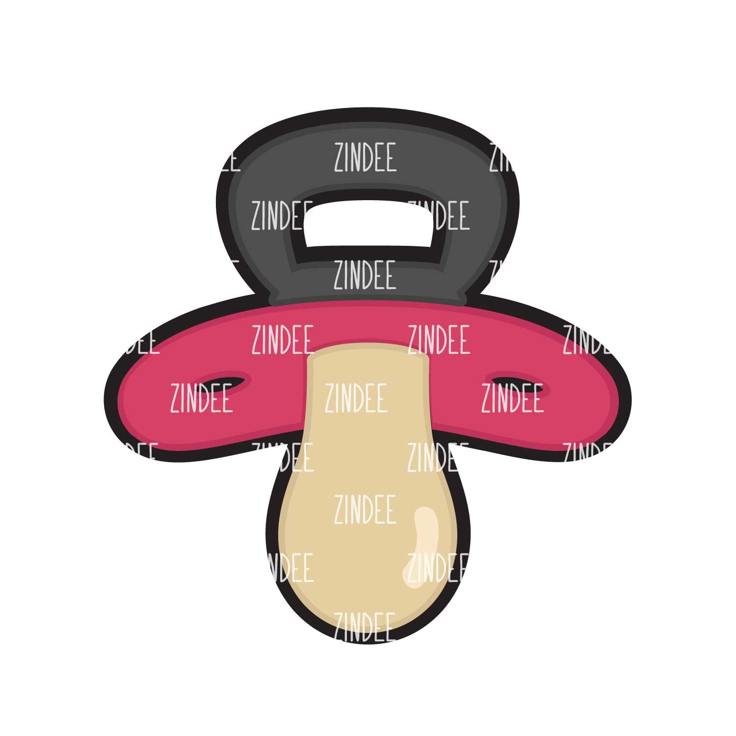 Pacifier Acrylic Blank- Sticker- UV DTF (2 inch) NO HOLE