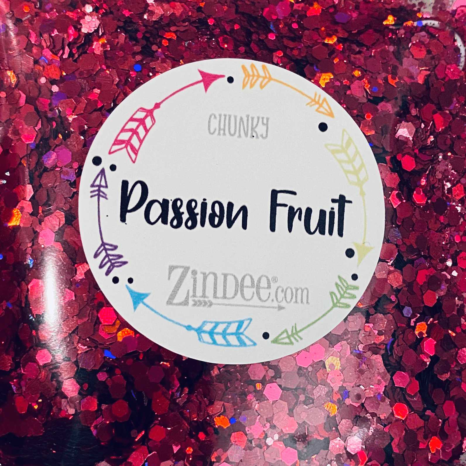 Alternative view of Passion Fruit Chunky Polyester Glitter (SAMPLE SIZE)