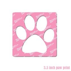 Paw Print Stencil 3.5 inch