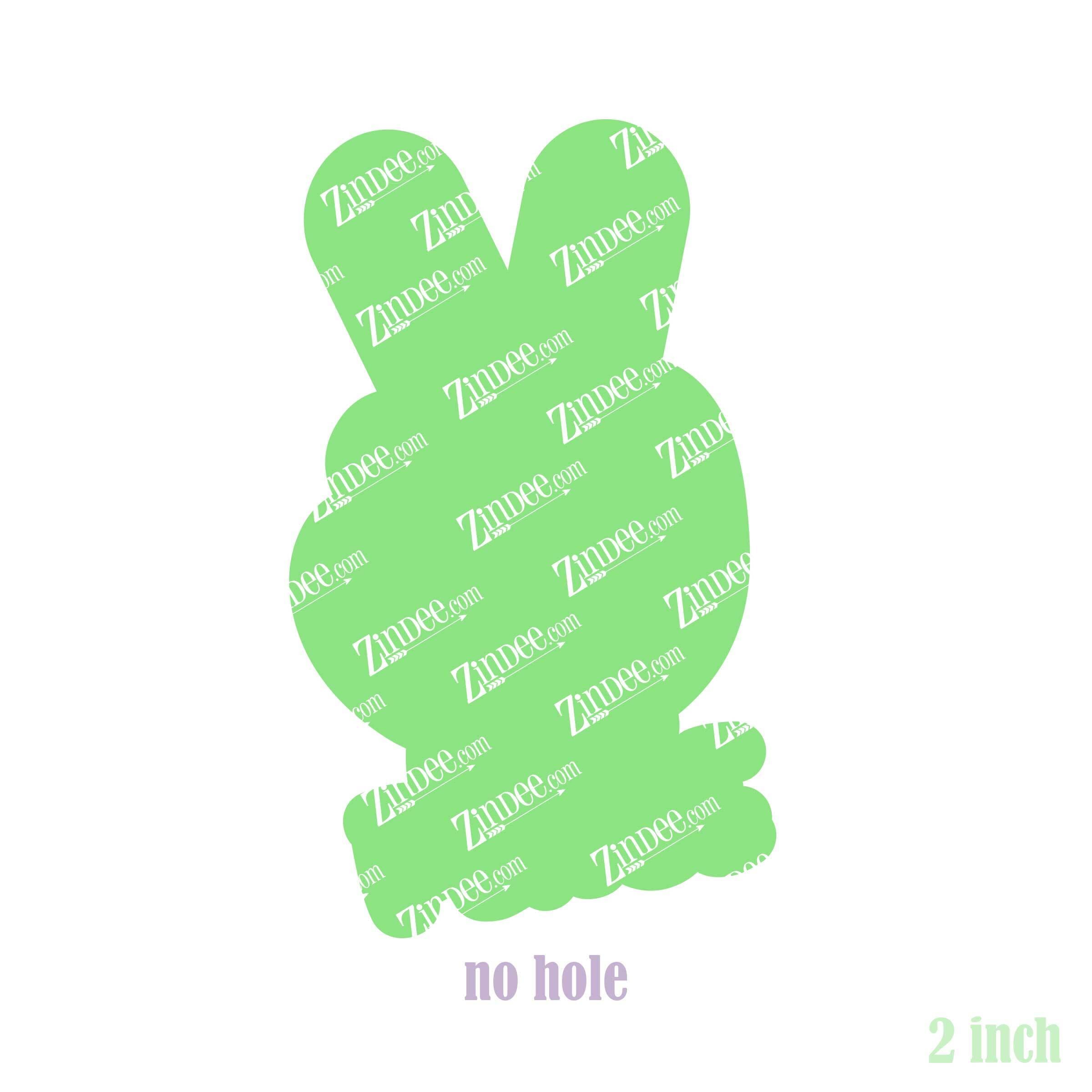 Alternative view of Peace Hand Acrylic Blank- Sticker- UV DTF (2 inch) NO HOLE