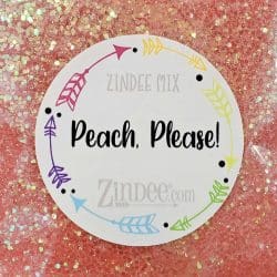Peach, Please! Polyester Glitter (BAG) ZINDEE MIX