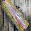 Peach Yellow Leopard Holographic Adhesive