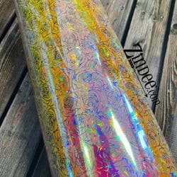 Alternative view of Peach Yellow Rose Holographic Adhesive