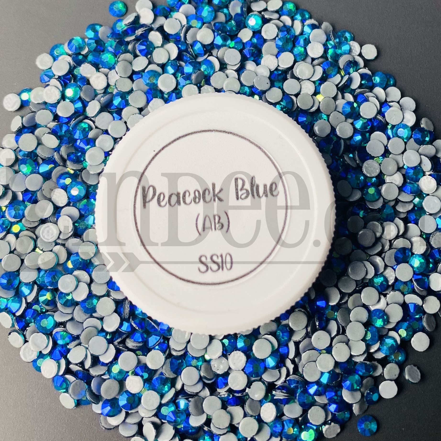 Peacock AB Hotfix Rhinestone ss10 (machine cut) 10 Gross