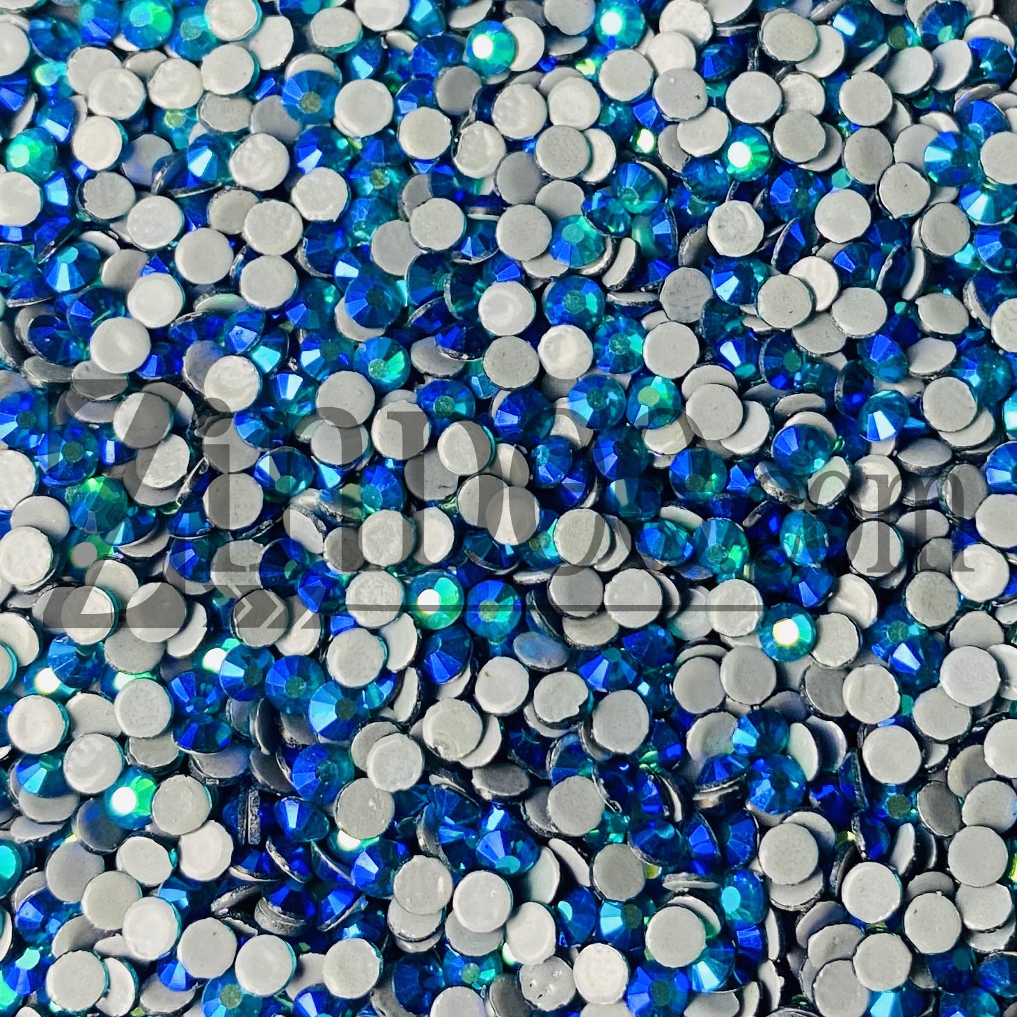 Alternative view of Peacock AB Hotfix Rhinestone ss10 (machine cut) 10 Gross