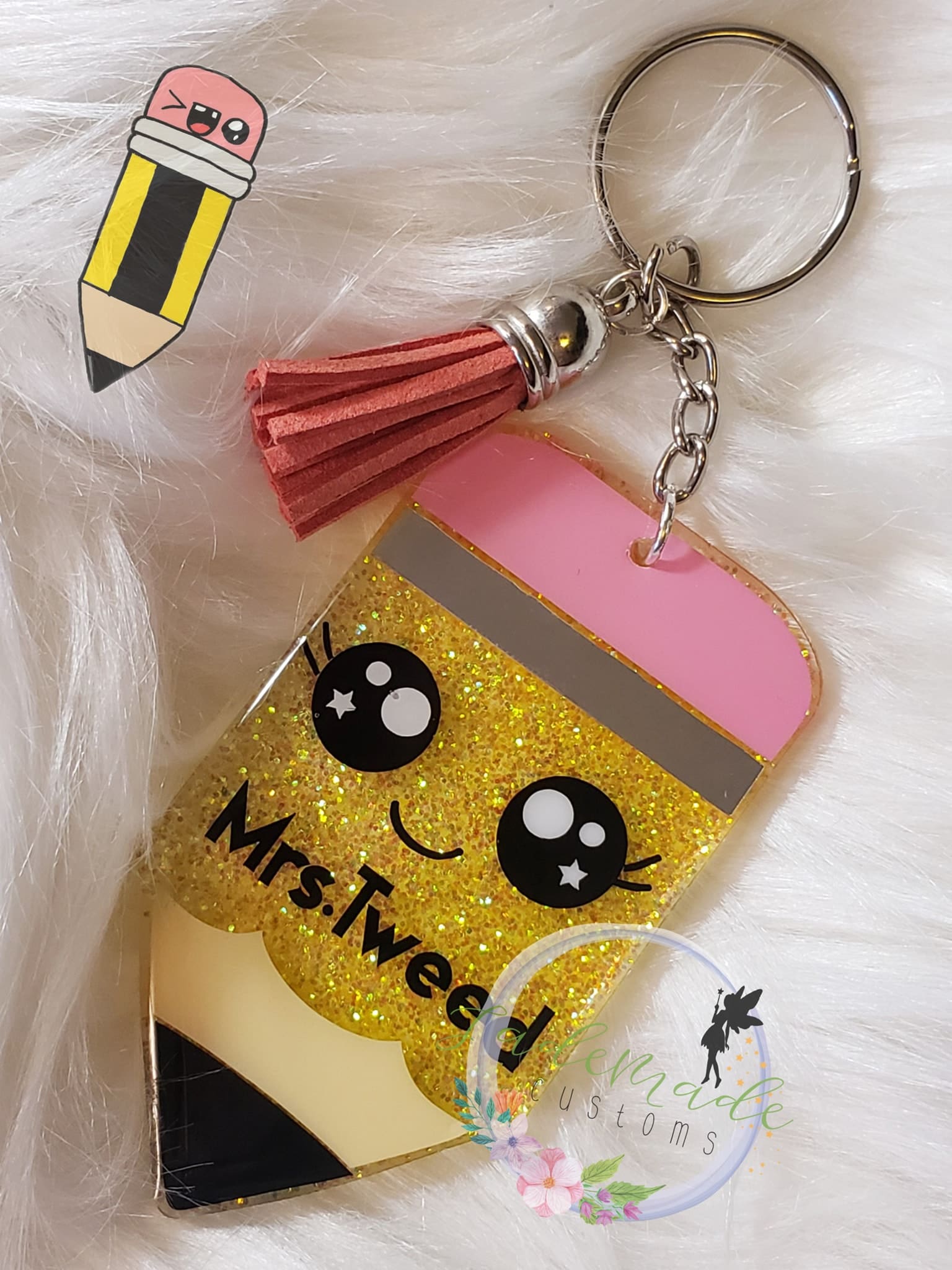 Pencil Acrylic Blank- Sticker- UV DTF (3 inch) - Image 4