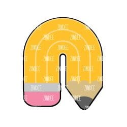 Pencil Rainbow – Acrylic Badge Reel Blank (2") No Hole | Optional Sticker or UV DTF