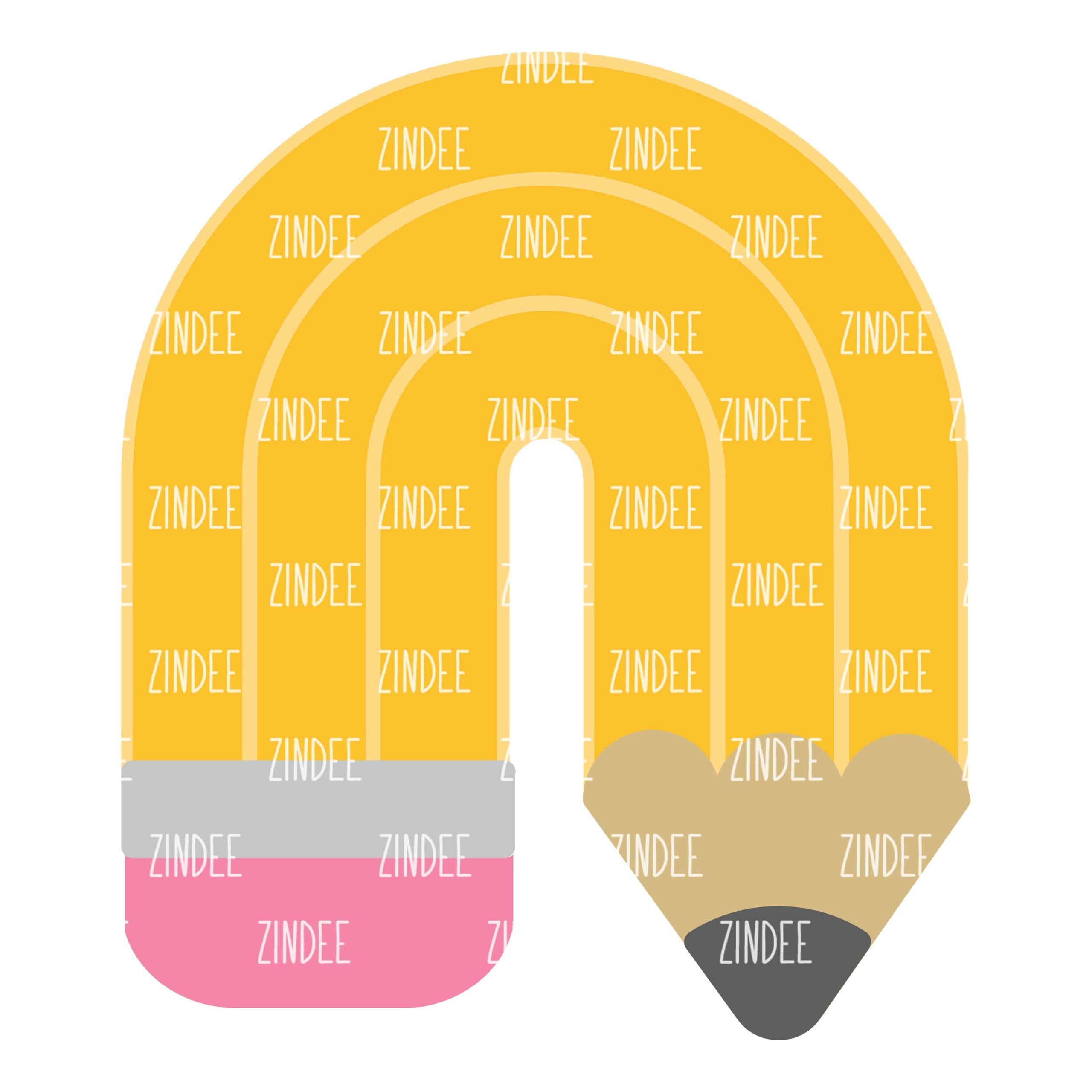 Pencil Rainbow Sublimation Transfer