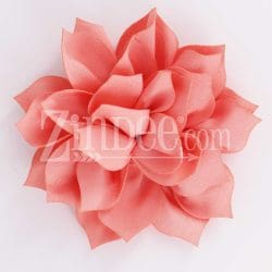 Petal Peach Fabric Flower (3.5")