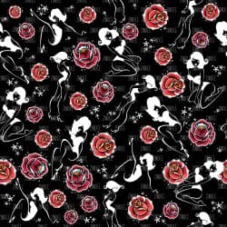 Pin Up Girls seamless (digital paper)
