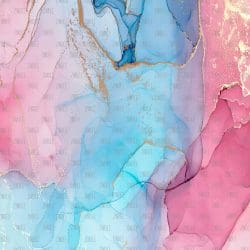Pink and Blue Marble (Faux Leather)