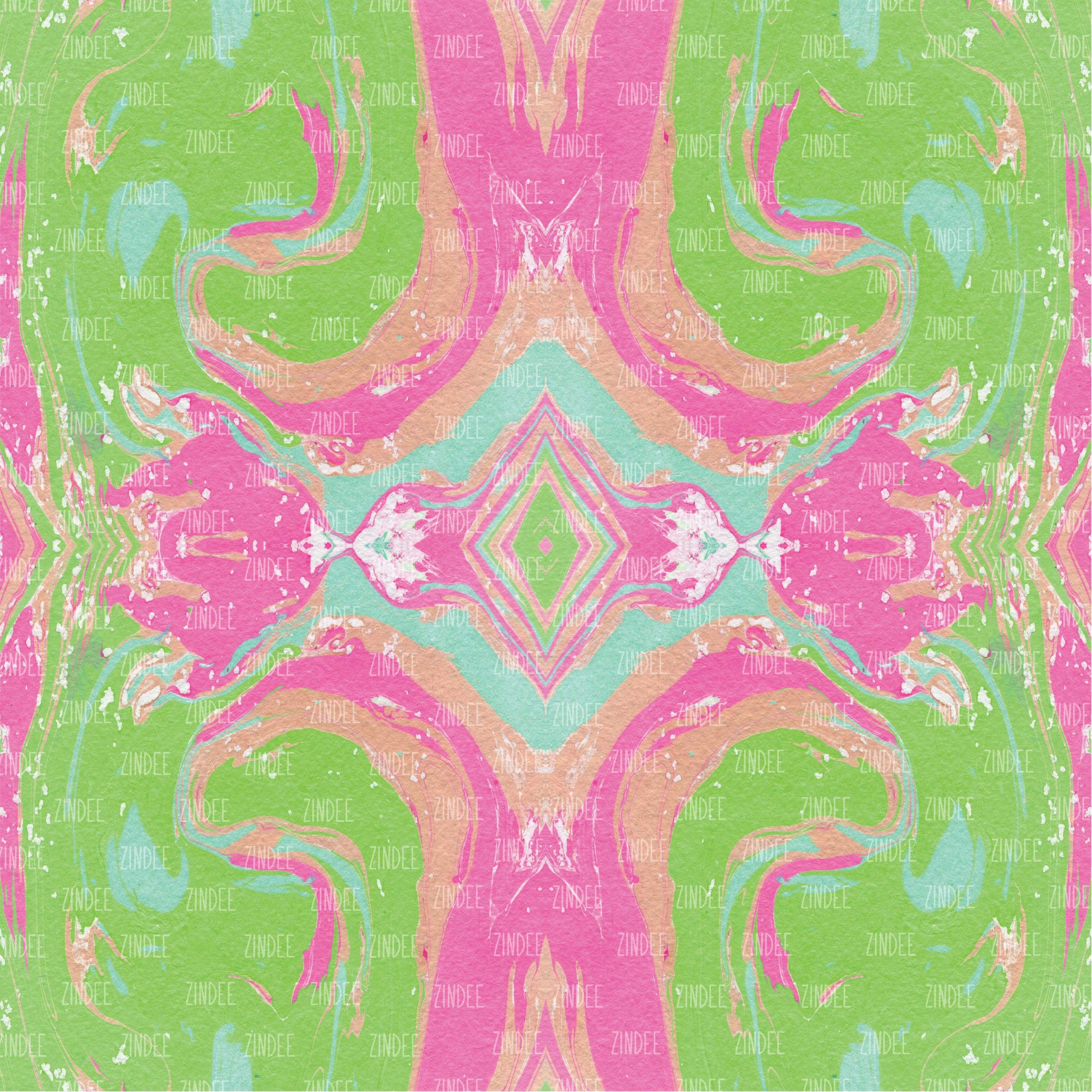 Pink and Green Paint (vinyl)