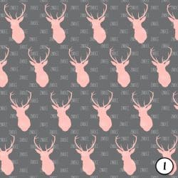 Pink and Mint Deer (vinyl) - Image 2