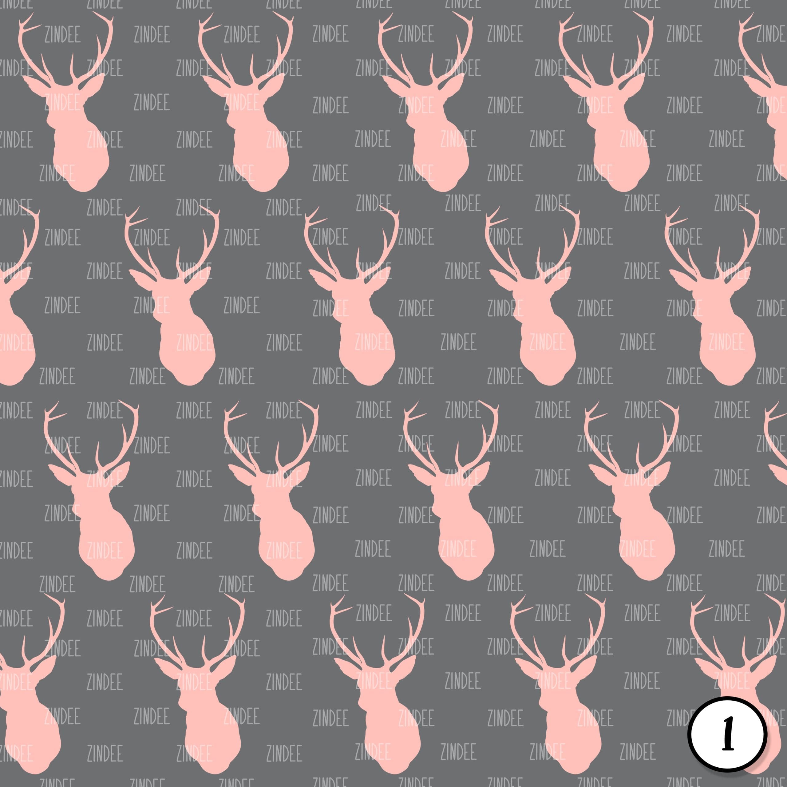 Alternative view of Pink and Mint Deer (vinyl)