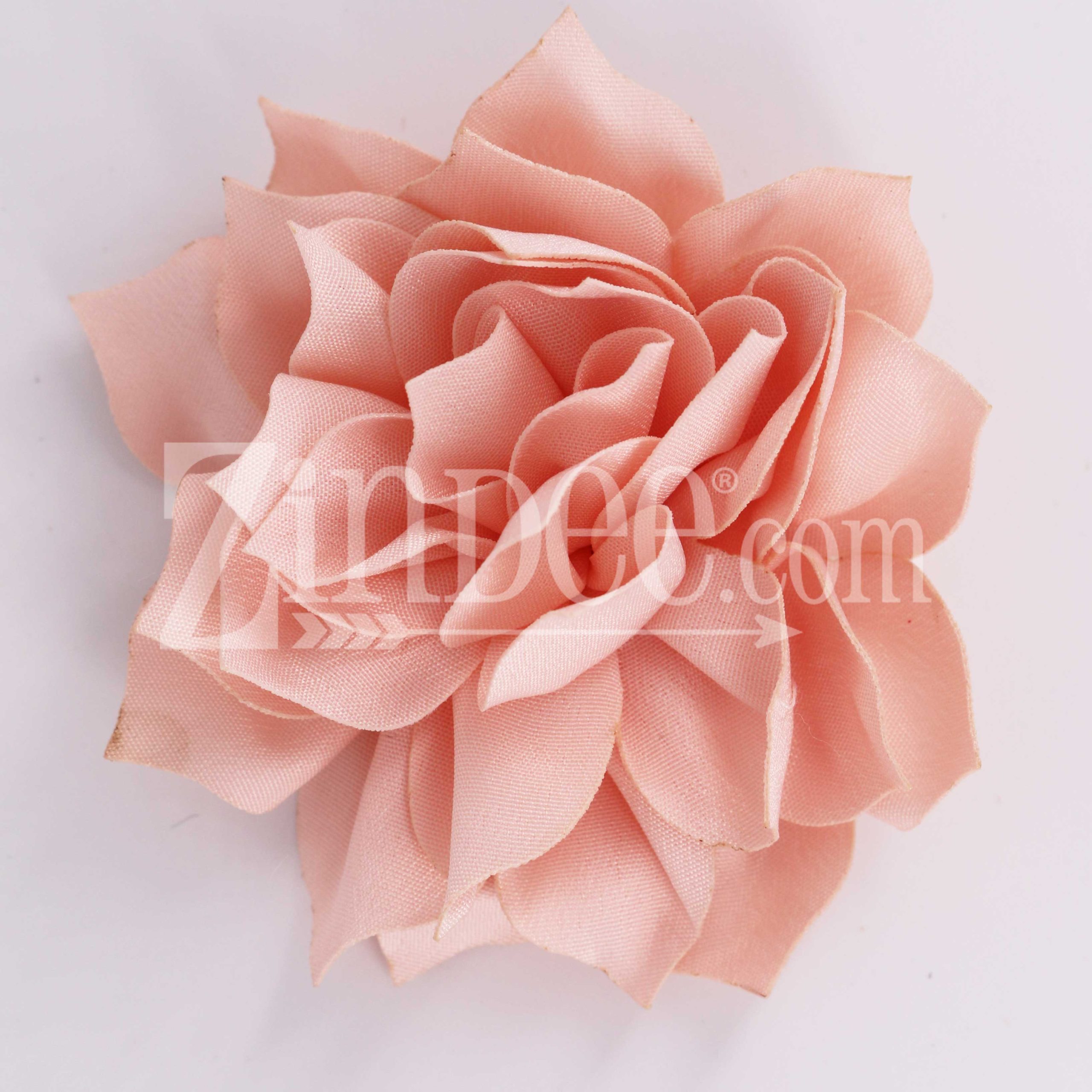 Pink Blush Fabric Flower (3.5")