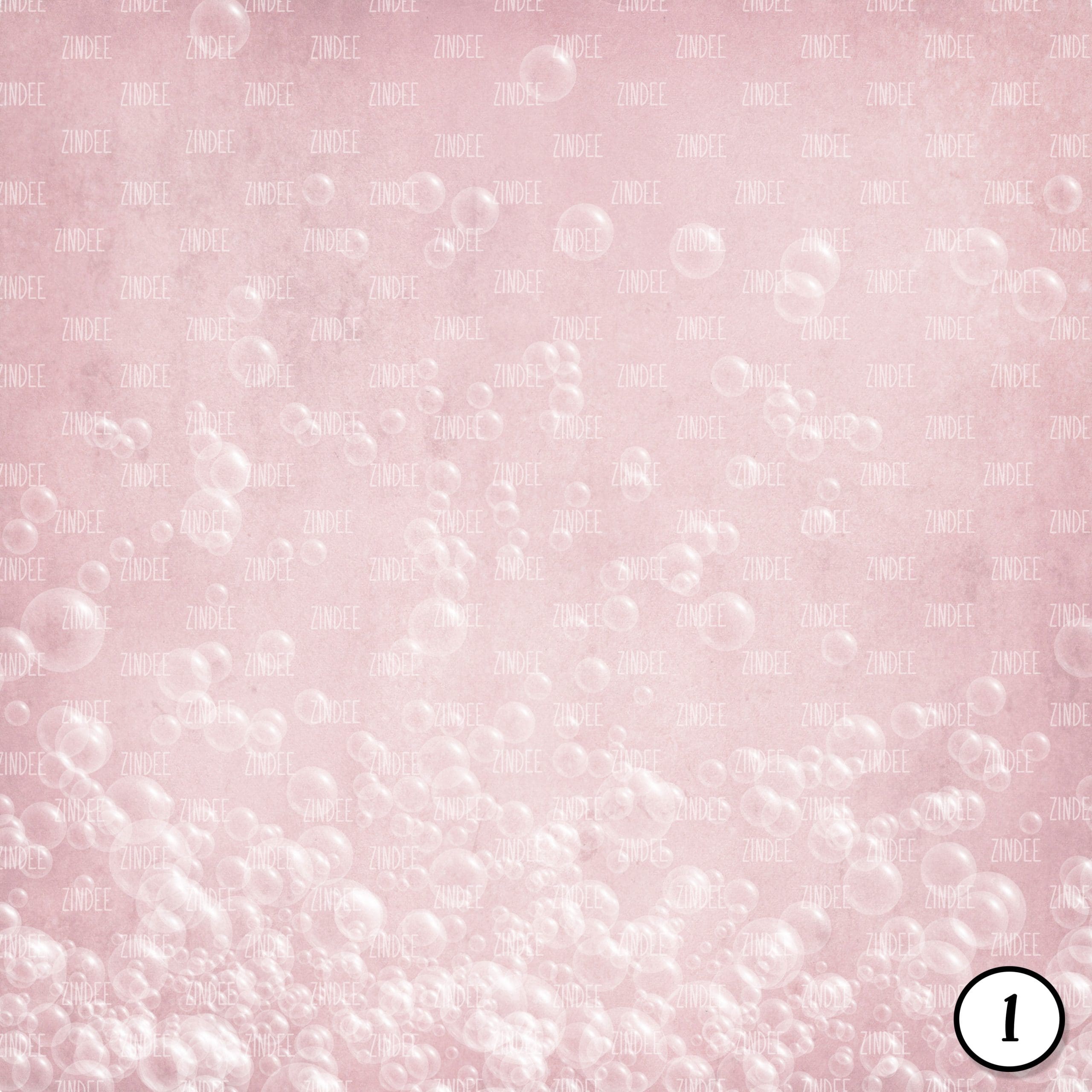 Alternative view of Pink Bubbles (vinyl)
