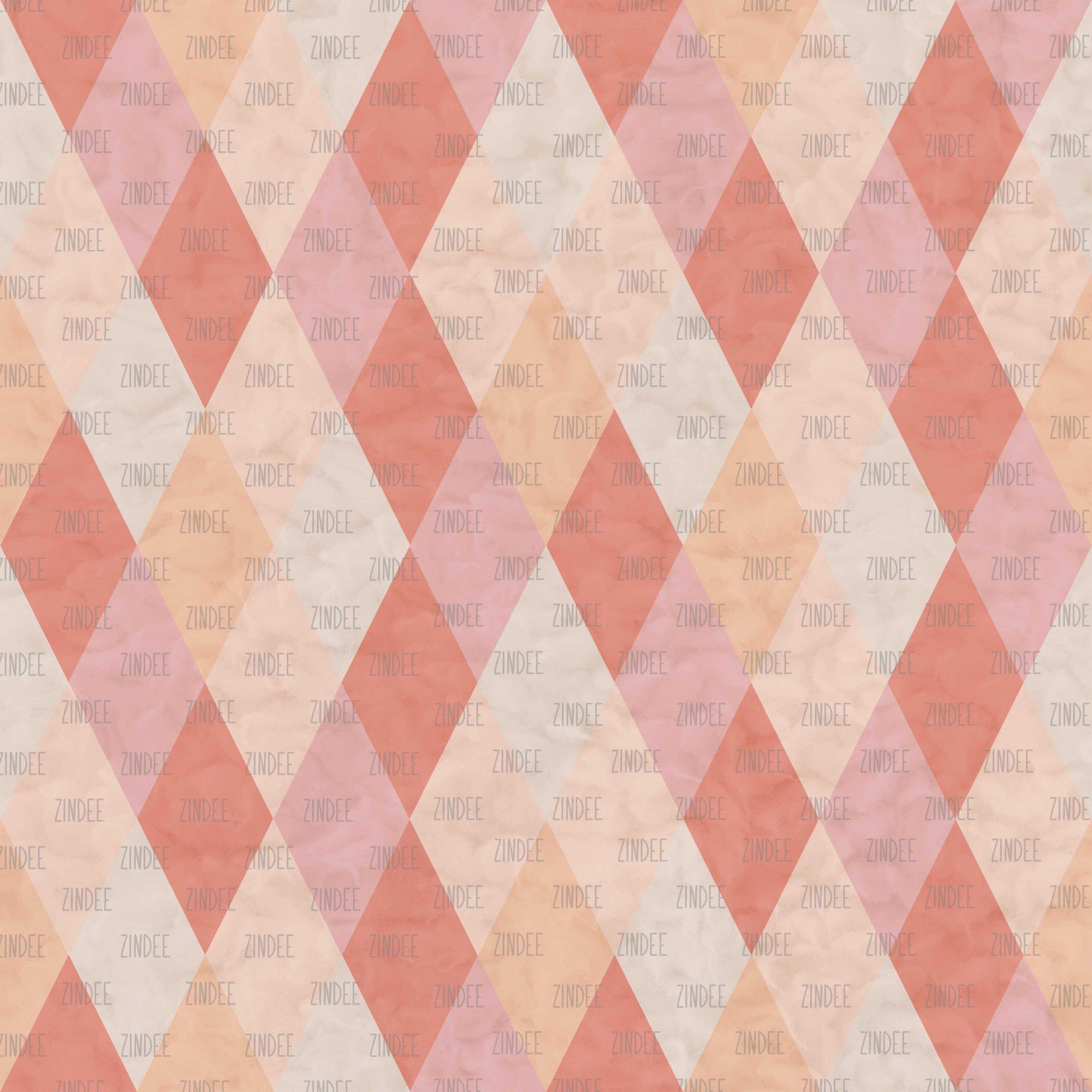 Pink Checkered Diamond (digital paper)