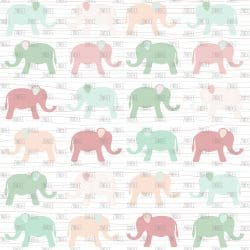 Pink Elephants (digital paper)