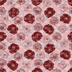 Pink Floral Glitter Chevron (digital paper)