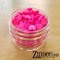 Pink Hearts Polymer Clay - Image 3