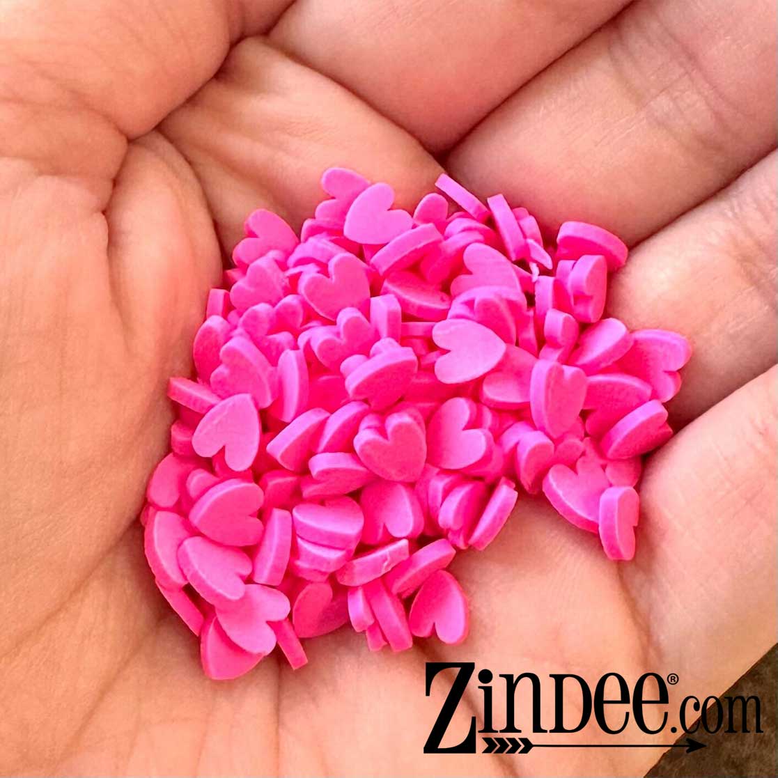 Alternative view of Pink Hearts Polymer Clay