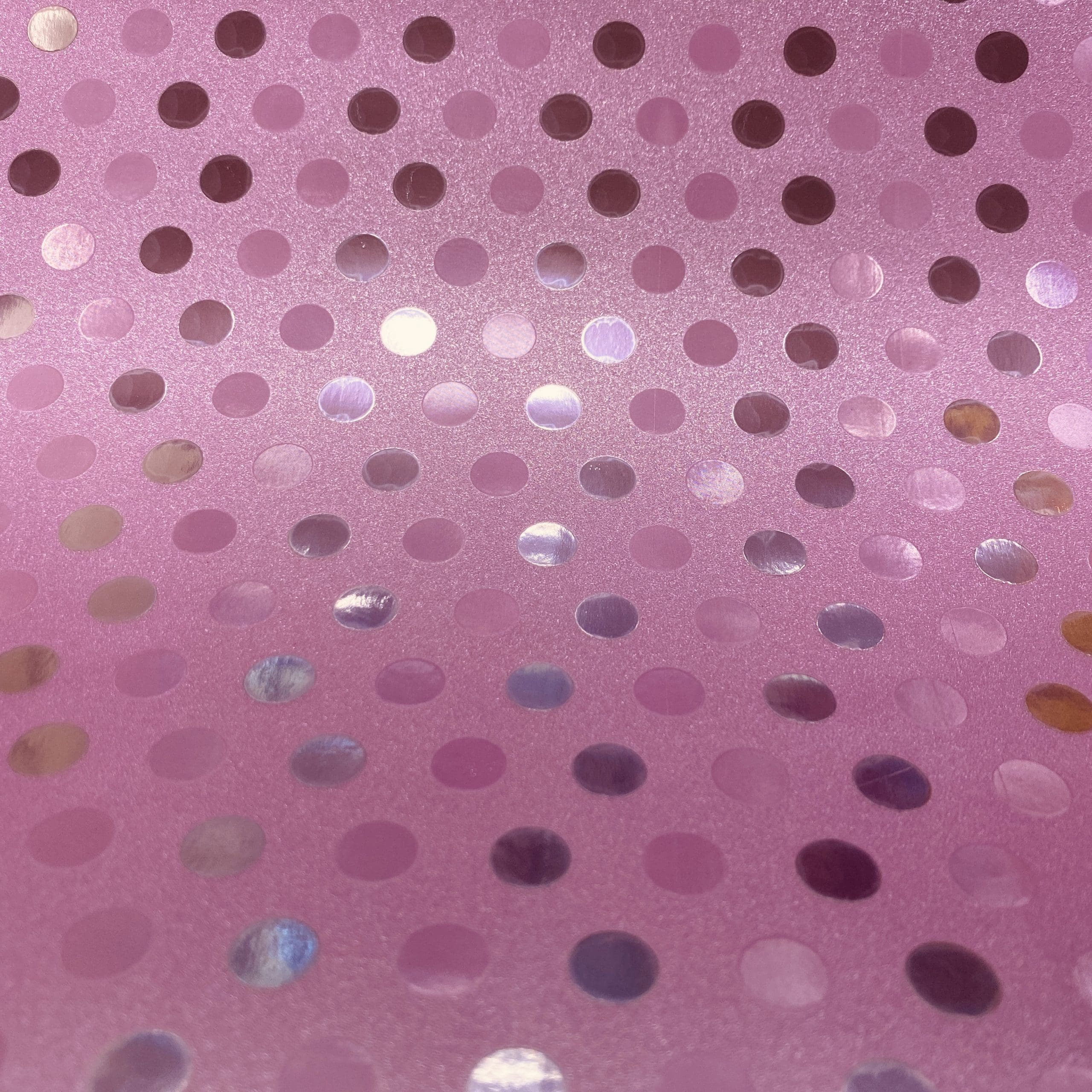 Pink Polka Dot Textured Glitter Adhesive Vinyl