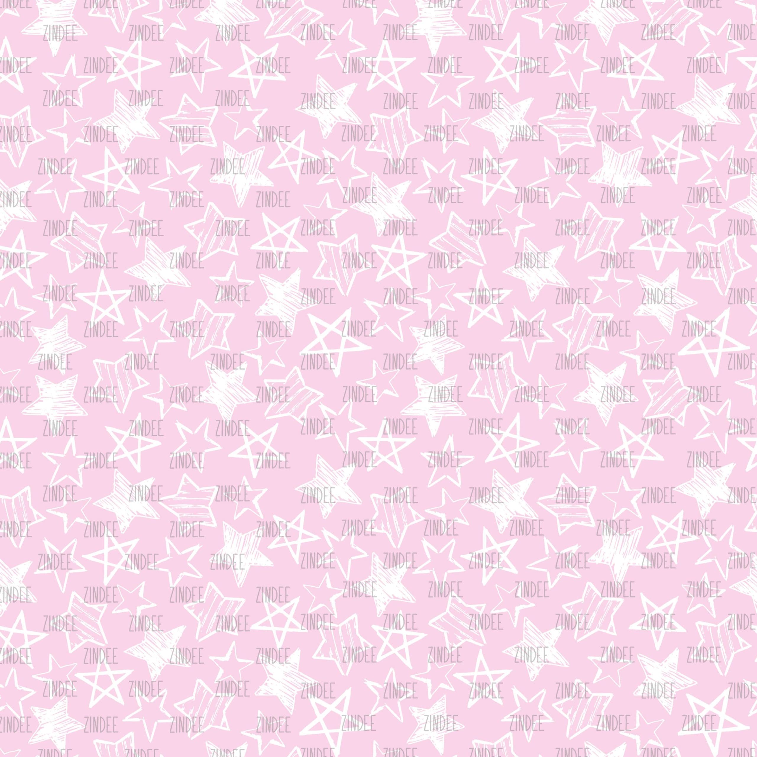 Sketch Stars Pink (digital paper)