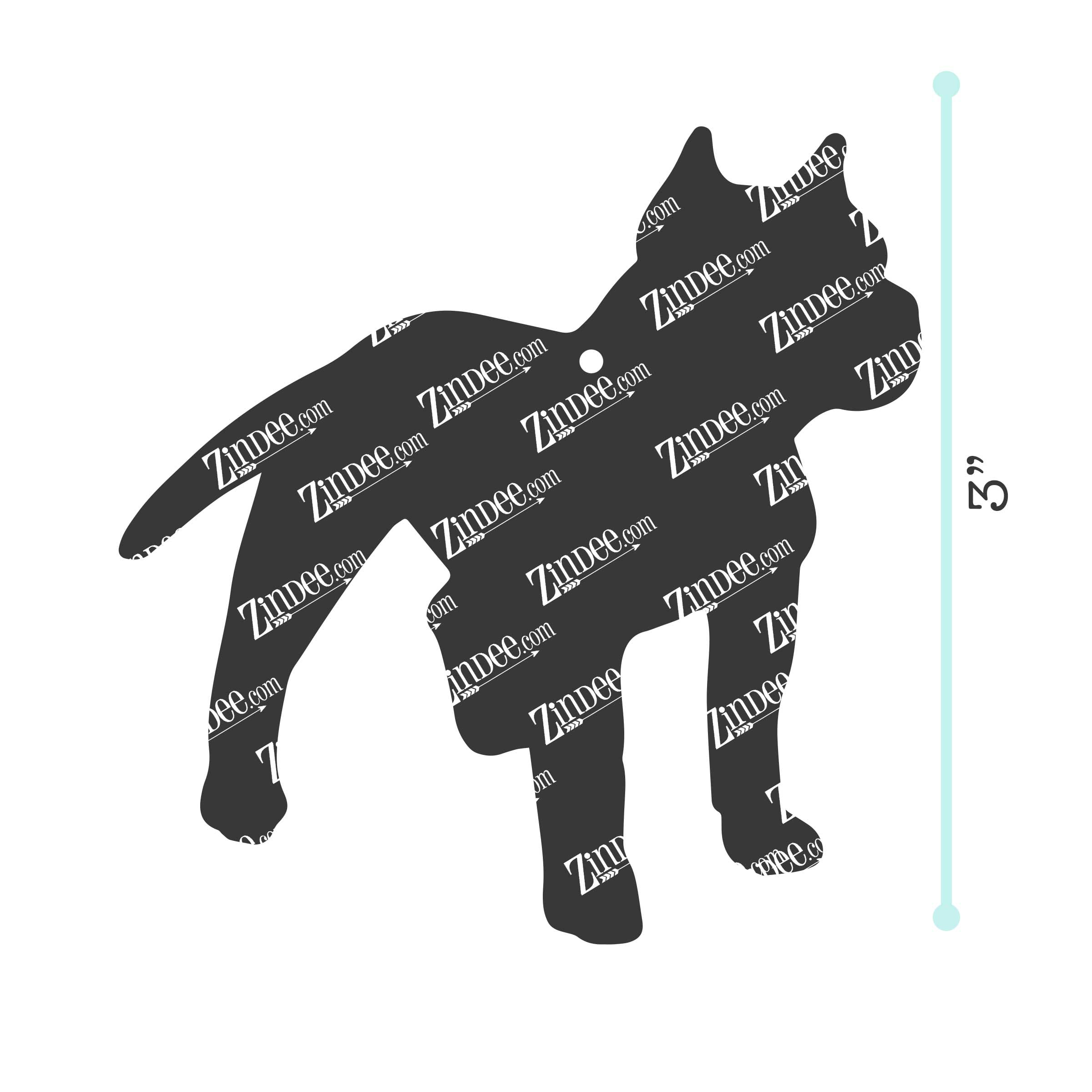 Pit Bull acrylic blank (3 inch)