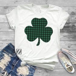 Alternative view of Buffalo Plaid Shamrock (download)