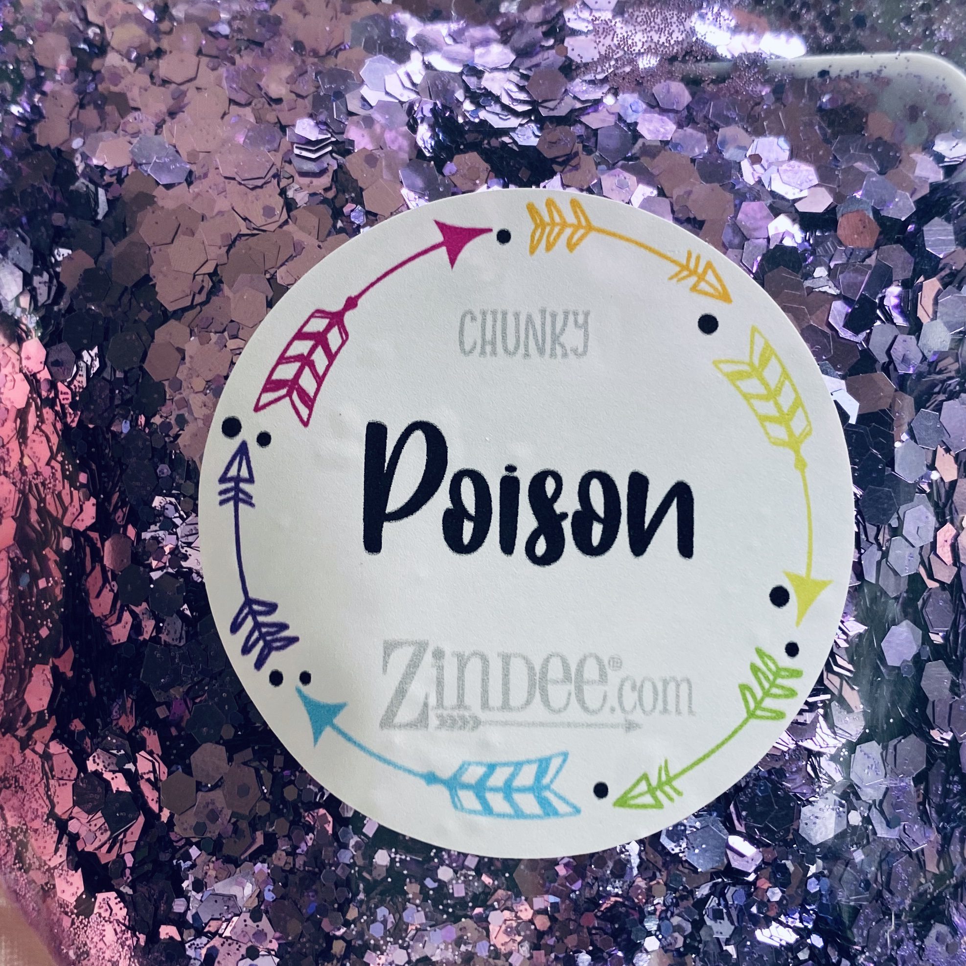 Alternative view of Poison Chunky Polyester Glitter (SAMPLE SIZE)