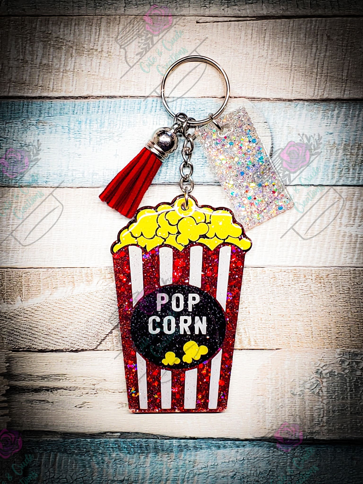 Popcorn Bucket Acrylic Blank- Sticker- UV DTF (3 inch) - Image 5
