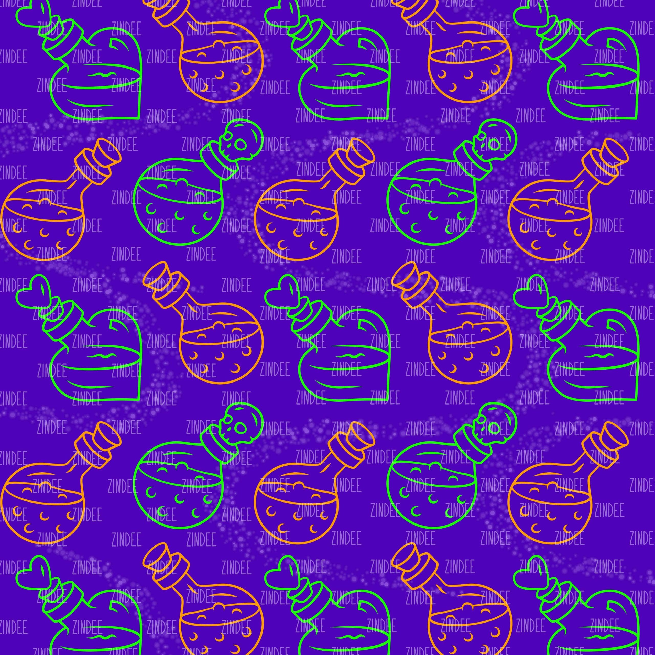 Potion Bottles (digital paper)